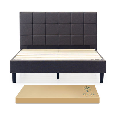 Base de Cama con Cabecera y Tapiz | Leo