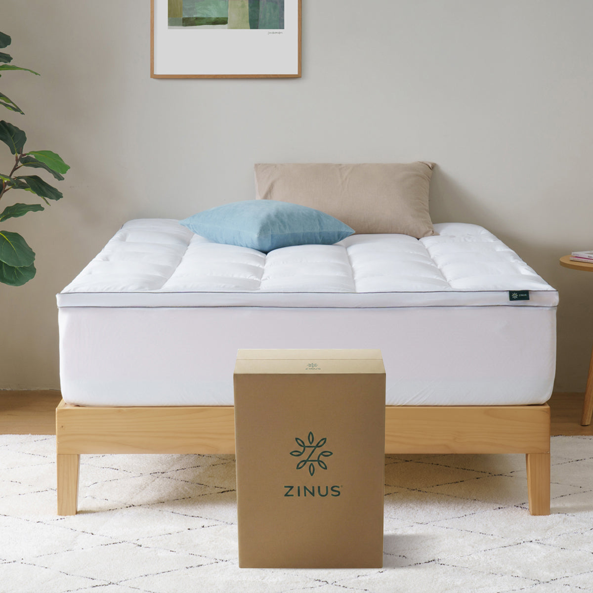 Sobrecolchón de Memory Foam y Fibra de Bambú |  Sueño Fresco