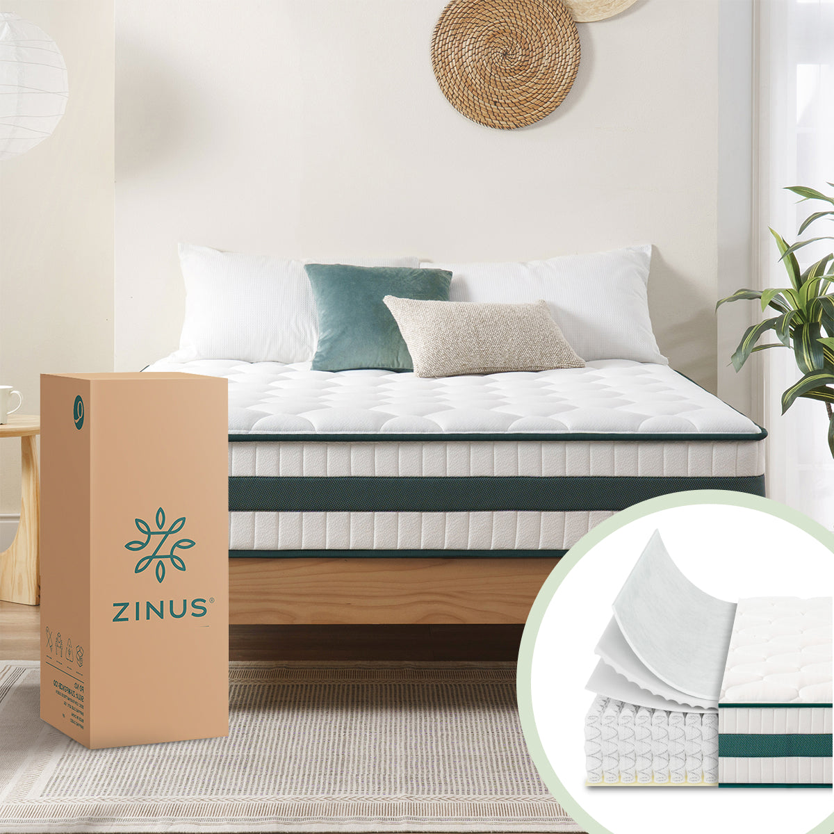 Colchón Resortes + Memory Foam | Comfort