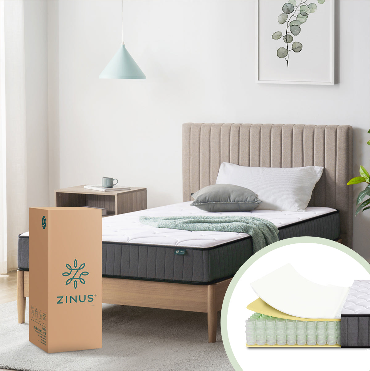 Colchón Resortes + Memory Foam | Hybrid