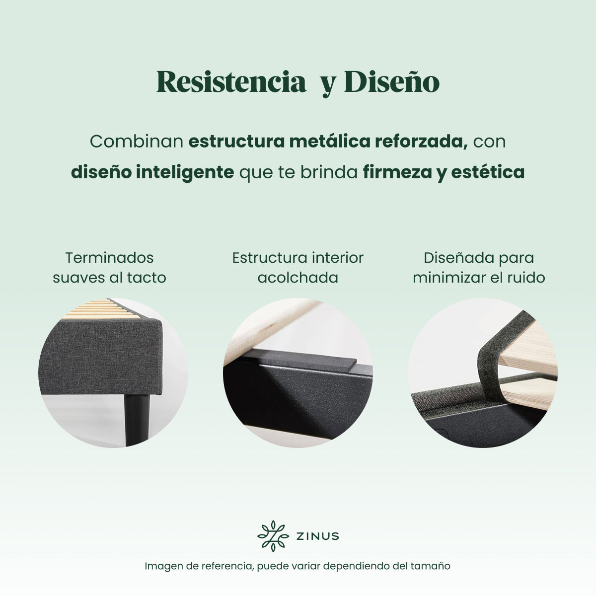 Base de Cama Tapizada | Curtis