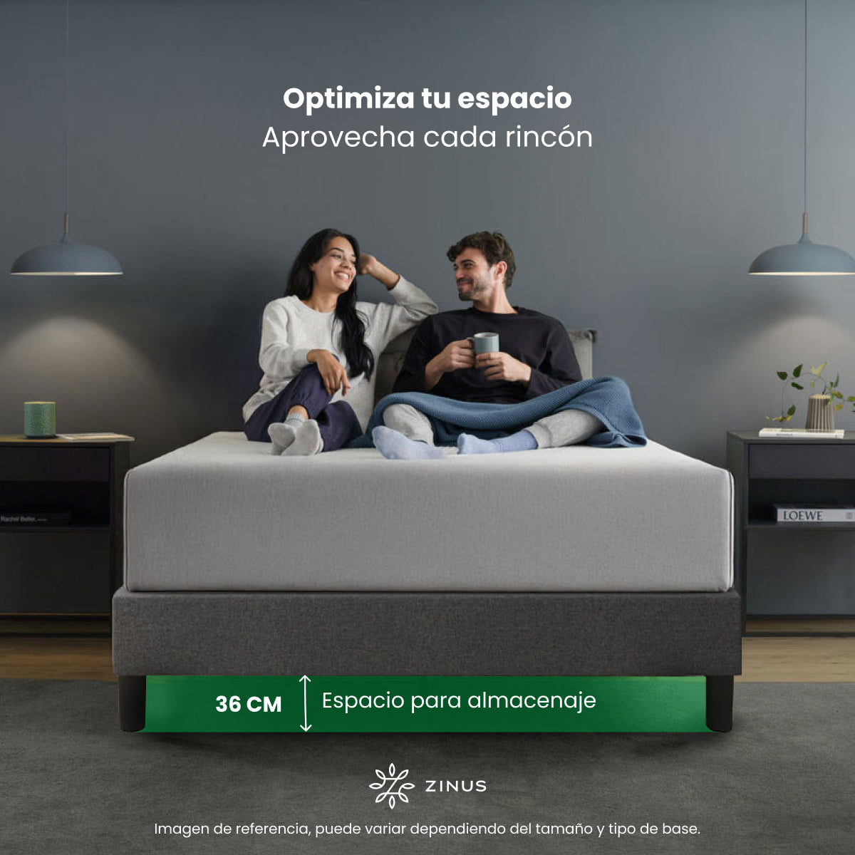 Base de Cama Tapizada | Curtis