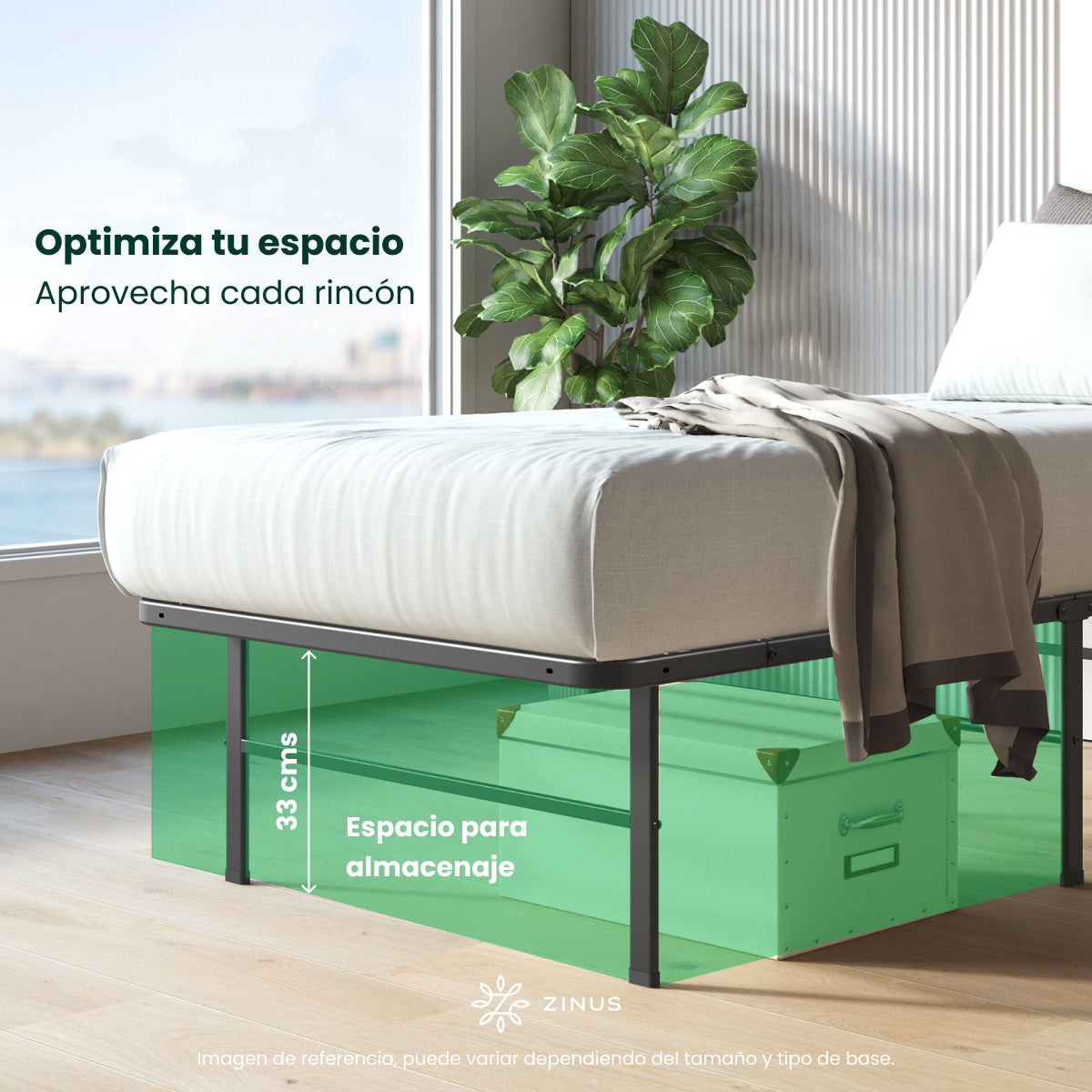 Base de Cama de Metal | Rumi