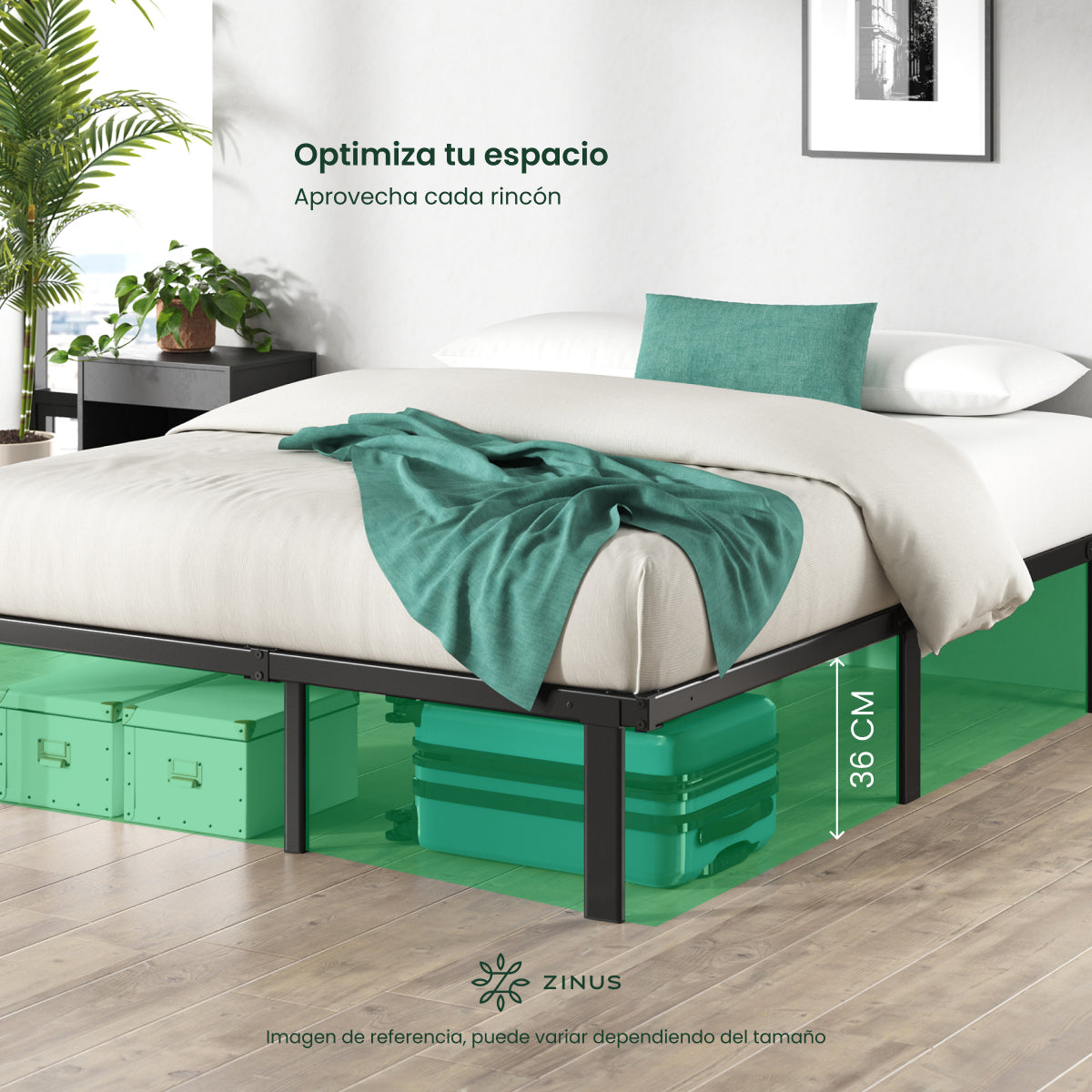 Base de Cama de Metal | Caleb