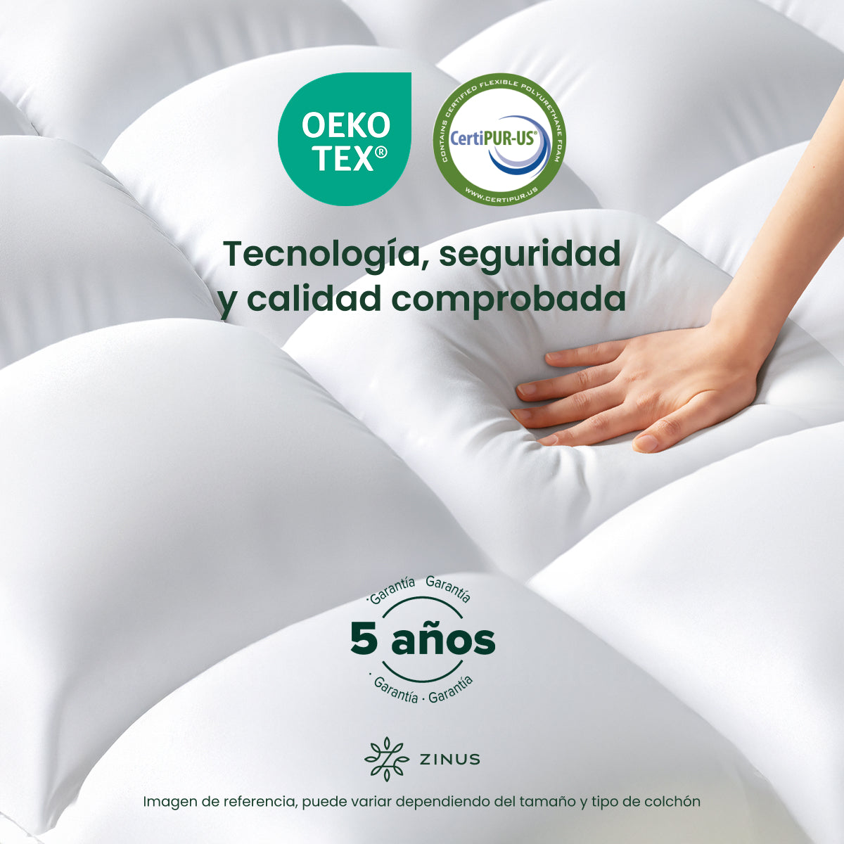Sobrecolchón de Memory Foam y Cajón Perfilado |  Alivia Presión