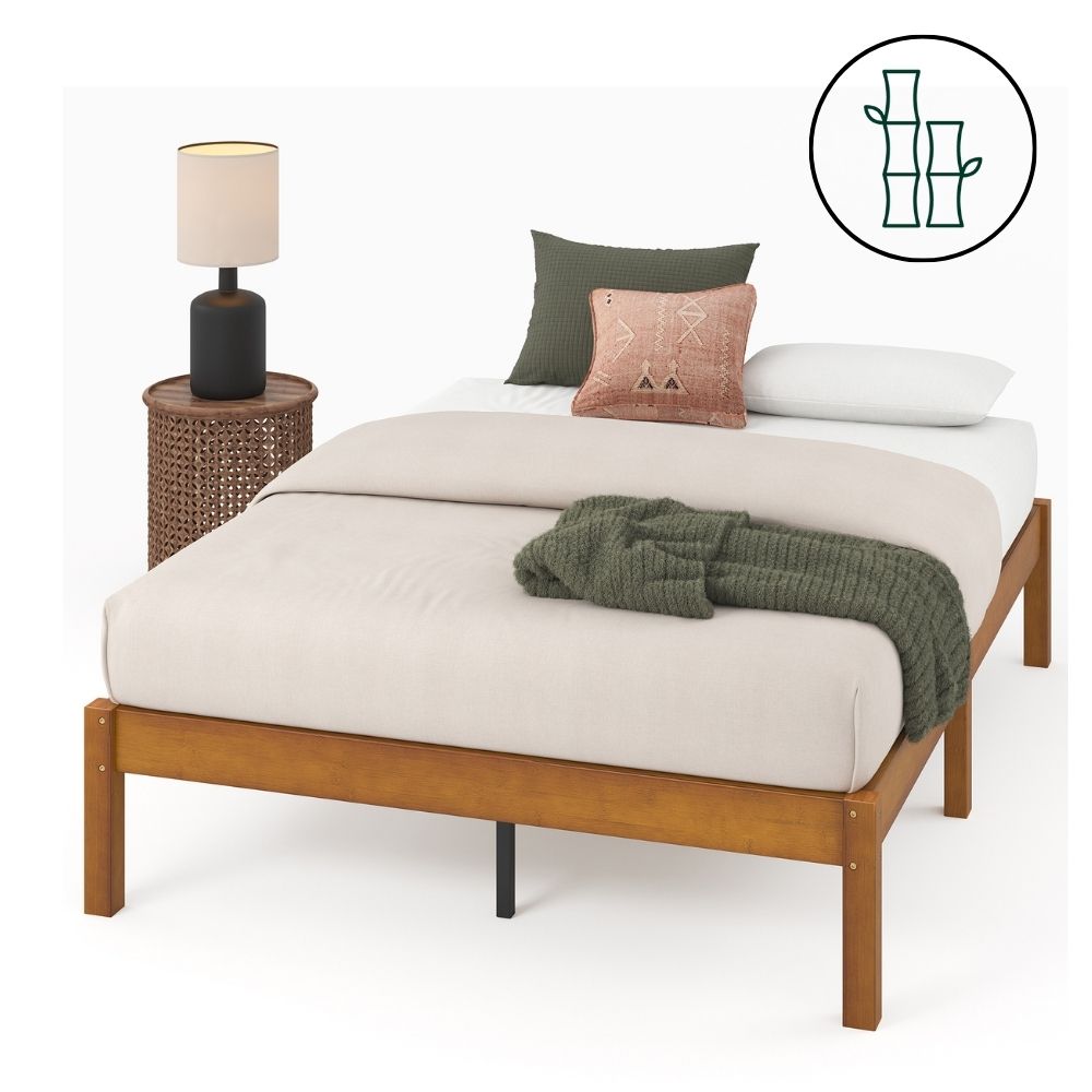 Zinus |  Cama Completa Base Ellie + Colchón Comfort