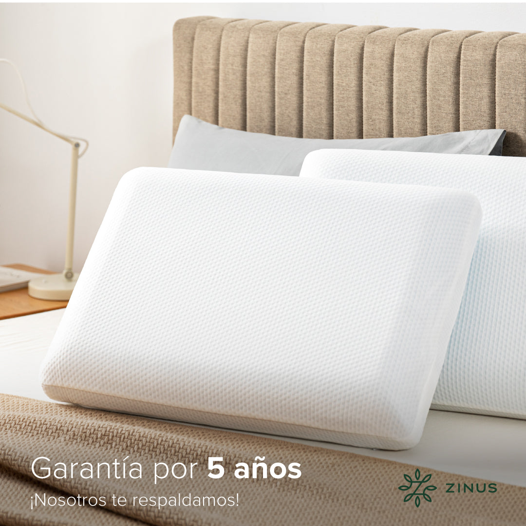 Almohada de Memory Foam con Esencia de Té Verde Firmeza Media | Tradicional